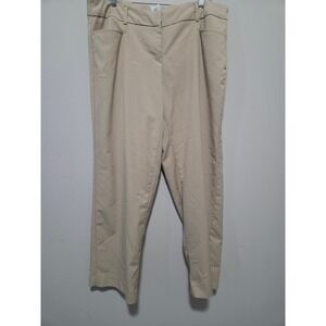 Just My Size JMS Women‎ Petite 18W Dress Pants Tan Whipped Latte J488 Plus Size